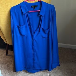 Flowy royal blue blouse from Lane Bryant🔥